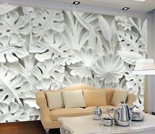 3d White Leaves Zhu098 Jesus Religion God Wall Paper Wall Print Decal Wall Zoe