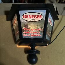 Vintage Genesee Beer Lighted Lantern Wall Sign - The Great Outdoors In A Glass