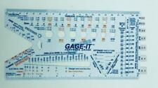 New Gage-it Hardware Gauge Measuring Tool For Pipe Threads Wire Drills More