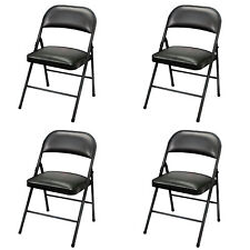 Plastic Development Group Party Metal Padded Folding Chair 4 Pack Open Box