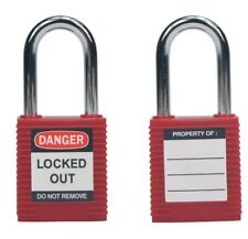 New Lock Out Tag Out Lock And 2 Keys 50pcs Electrical Safety Ppe 50 Locks