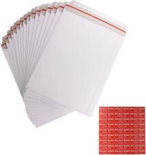 50 Pack 9x12 Inch Self Seal Photo Document Mailers Stay Flat White Cardboard