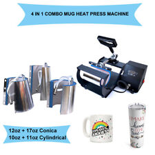 4in1 Mug Heat Press 10-17oz Digital Sublimation Tumbler Heat Press Machine