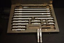 Vintage Moore Wright End Measuring Rod Inside Micrometer Boxed Set Metric