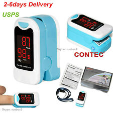 Contec Spo2 Finger Pulse Oximeter Fingertip Pr Blood Oxygen Monitor Cms50m Led