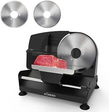 Electric Meat Slicer For Home Use 200w Aemego Food Slicer With Removable Blades