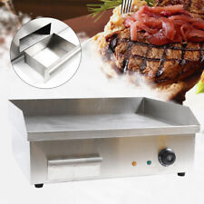 3kw Electric Countertop Griddle Restaurant Kitchen Flat Top Grill Bbq Commercial