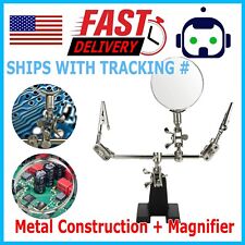 Helping Third Hand Magnifier Soldering Stand Clamp Holder Alligator Clip Tool
