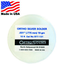 Orthosource Orthodontic Dental Silver Solder 3 M 10 Ft Roll .031 .775mm 19gm