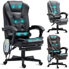 Massage Computer Office Desk Gaming Chair Executive Swivel Recliner Wfootrest