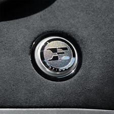 Fit Kia Stinger E Logo Dial Decal Car Start Stop Push Button Switch Cover Silver