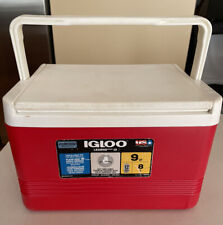 Igloo 43358 Legend 12 Hard Sided Cooler Red 9 Quart 12 Can Ice Chest Lunch Box