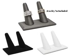 Novel Box 2 Finger Ring Stand Holder Jewelry Display