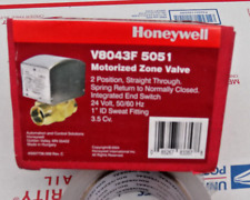 Honeywell V8043f 5051 Motorized Zone Valve 1 Sweat3.5cv20 Psi 24v