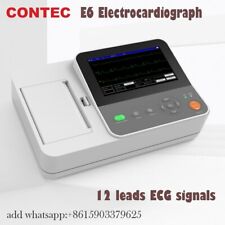 Ecg Ekg Machine 12-lead Electrocardiograph Color Lcd Touch Screen Pc Software