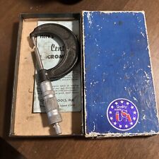 Central Tools Disk Brake Micrometer -6201- .3 To 1.3 By 0.001 Vintage Usa