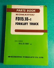 Komatsu Fd15 Fd18-1 Forklift Lift Truck Parts Book Catalog Manual Fd1518.1-pe1