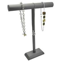 18 Tall Steel Grey Jewelry Necklace T-bar Stand Display Holder Organizer