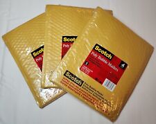 Scotch Brand Poly Bubble Mailers 4 Pack 8.5 In X 11.25 In 3 Packs 12pcs Total