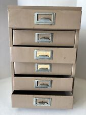 Vintage 6 Drawer Metal Parts Cabinet