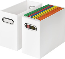 Hanging File Box Organizer Set Portable Desktop Office Folder Organizer Storage