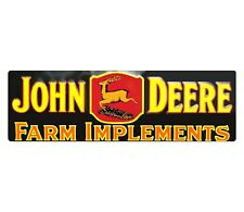 John Deere Farm Implements - Historic Vintage Emblem Sticker Decal