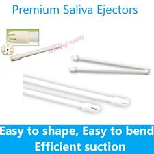 100 1 Bag White Dental Saliva Ejectors Ejector Disposable Suction Tips