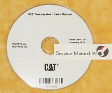 Sebp1190 Cat 931 Traxcavator Track Loader Parts Manual Book Cd 78u 45v