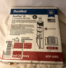 6dp-aws 6 Duravent Duraplus Wall Strap Adjustable New Open Box