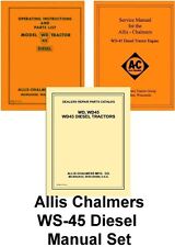 Allis Chalmers Wd-45 Wd45 Diesel Tractor Operators Service Parts List Manual Set
