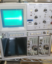 Tektronix 7104 1 Ghz Analog Oscilloscope Bright Crt Tested Ok Fast Pulse View