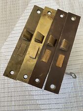 Antique Lot Of 4 Sargent 5254 Easy Spring Mortise Door Locks W Skeleton Key