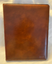 Bosca Old Leather Amber Portfolio Writing Pad Cover Nwt 922-27 Monogram Dlp