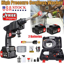 Portable Cordless Electric High Pressure Water Spray Gun Car Washer Cleaner Tool