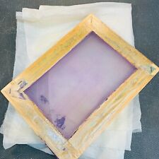Vintage Silk Screen Frame For Screen Printing Wood Frame Used In Classroom 70s