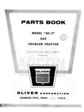 Oliver Oc-3 Gas Crawler Tractor Parts Book Manual Oc3