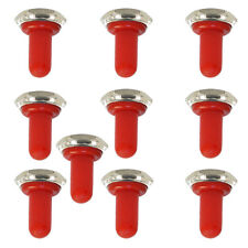 10 X 12mm Red Rubber Rocker Toggle Switch Knob Hat Waterproof Boot Cap Sales