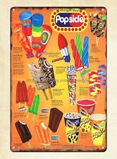 Ice Cream Truck Popsicle Ad Metal Tin Sign Reproductions Wall Plaque