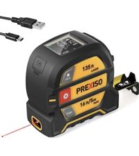 Prexiso 2-in-1 Laser Tape Measure 135ft Rechargeable Laser Measurement Tool
