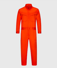 Coveralls For Industrial Use Long Sleeves Front Zip Closure 5 Pockets Polycotton