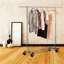 Garment Rack Clothing Rack Heavy Duty Adjustable Collapsible Rolling Wcasters