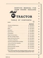 John Deere M Mc Crawler Tractor Service Manual Sm-2003