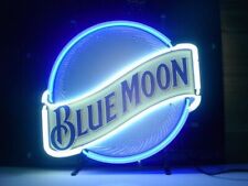 Blue Moon Beer Ca 20x16 Neon Light Sign Lamp Bar Artwork Wall Decor Pub Glass
