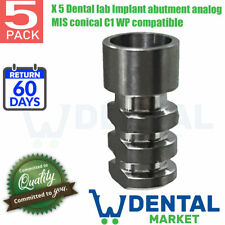 X 5 Dental Lab Implant Abutment Analog Mis Conical C1 Wp Compatible