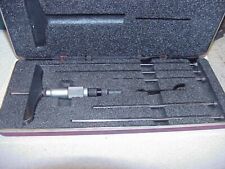 Starrett 445m Metric Depth Gage Micrometer Set Original Case Usa