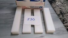 White Plastic Delrinacetal Sheetblock Lot 4 Pieces Cnc Mill Cnc Router530