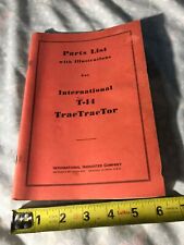 Ih International T-14 Tractractor Parts List With Illustrations 1942 Ww2 5469