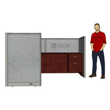 Gof 1 Person Workstation Cubicle5d X 6w X 4h Office Partitionroom Divider