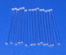 15 Pc 14 X 14 X 4 Inch Long Square Clear Acrylic Plexiglass Lucite Rod .250