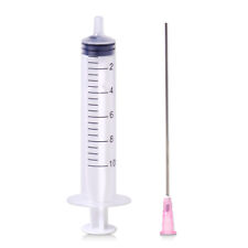 5pcs 10ml Plastic Reusable Industrial Syringe Needle Tips For Liquid Glue Oil